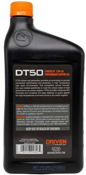 DT50 15W-50 Synthetic Street Performance Oil